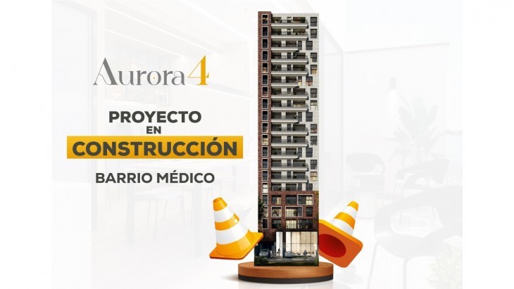 Fachada principal del proyecto Aurora 4 en Surquillo