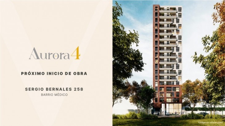 Fachada principal del proyecto Aurora 4 en Surquillo