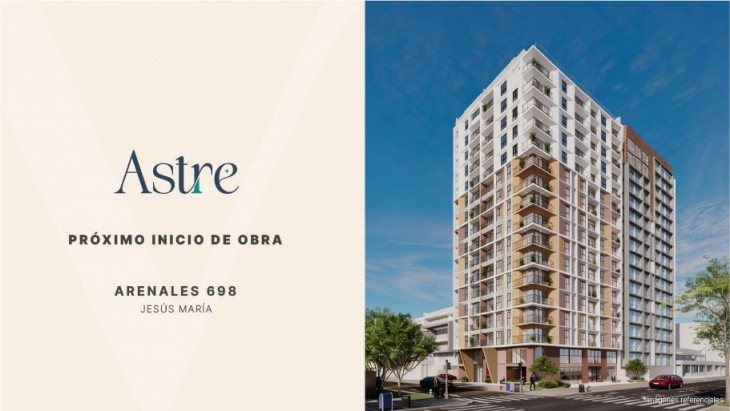 Fachada principal del proyecto Astre en Jesus Maria