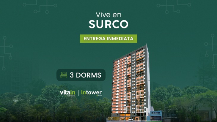 Fachada principal del proyecto Edificio InTower en Santiago De Surco