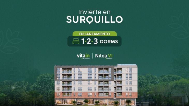 Fachada principal del proyecto Edificio Nitoa 6 en Surquillo