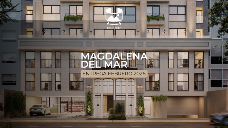 Fachada principal del proyecto ALIAGA 442 en Magdalena Del Mar