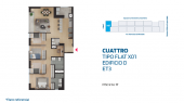 Plano del modelo X01 del proyecto CUATTRO MAMBO ETAPA III en Comas