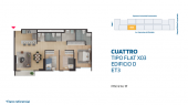 Plano del modelo X03 del proyecto CUATTRO MAMBO ETAPA III en Comas
