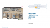 Plano del modelo X04 del proyecto CUATTRO MAMBO ETAPA III en Comas