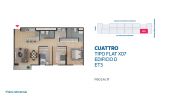 Plano del modelo X07 del proyecto CUATTRO MAMBO ETAPA III en Comas