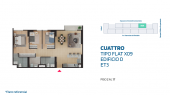 Plano del modelo X09 del proyecto CUATTRO MAMBO ETAPA III en Comas