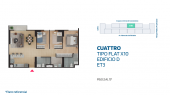 Plano del modelo X10 del proyecto CUATTRO MAMBO ETAPA III en Comas
