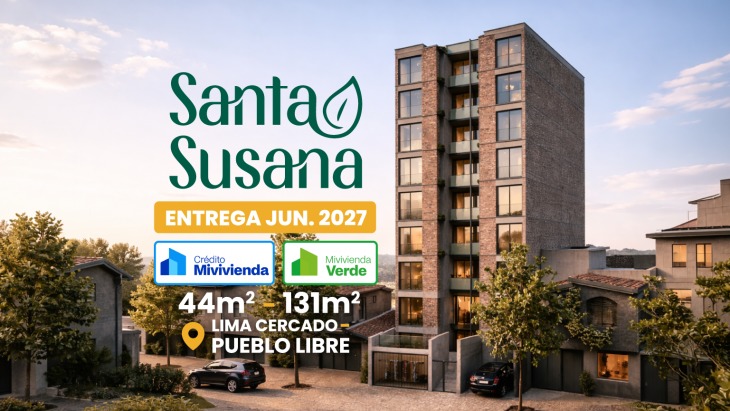 Fachada principal del proyecto Residencial Santa Susana en Cercado De Lima