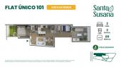 Plano del modelo TIPO H del proyecto Residencial Santa Susana en Cercado De Lima