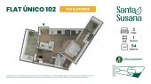 Plano del modelo TIPO I del proyecto Residencial Santa Susana en Cercado De Lima